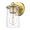 Z-Lite Thayer Vanity, 1-Light, 4.75 In.W x 5.75 In.L x 8.75 In.H, Luxe Gold/Clear 742-1S-LG - alternate 8